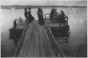 Dans op de landingsbrug door Hugo Simberg